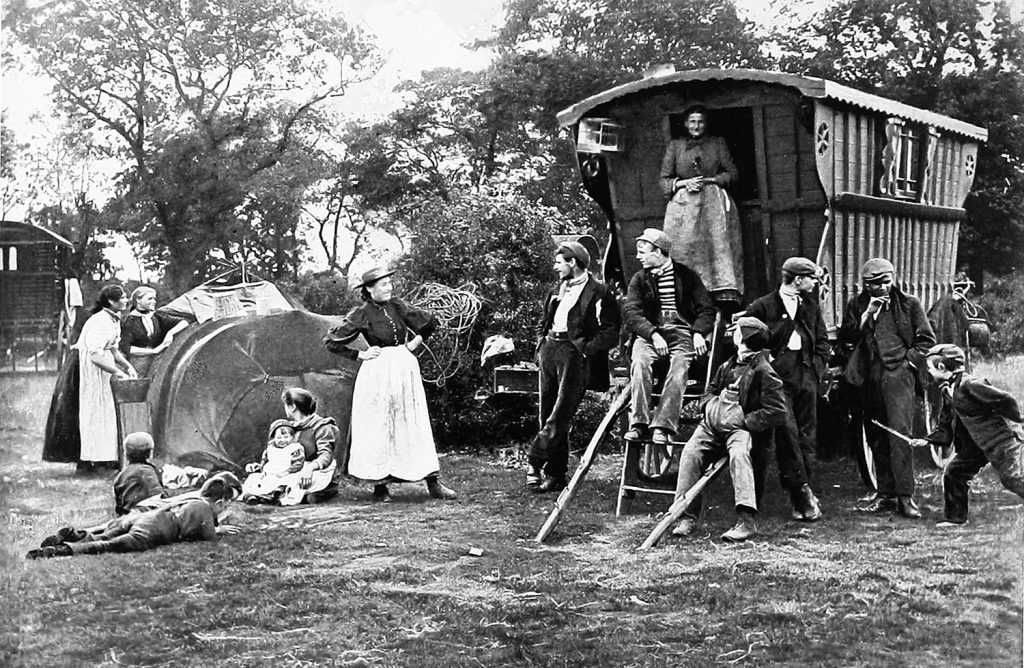 קראוון צוענים. אילוסטרציה | תמונה: Wikipedia