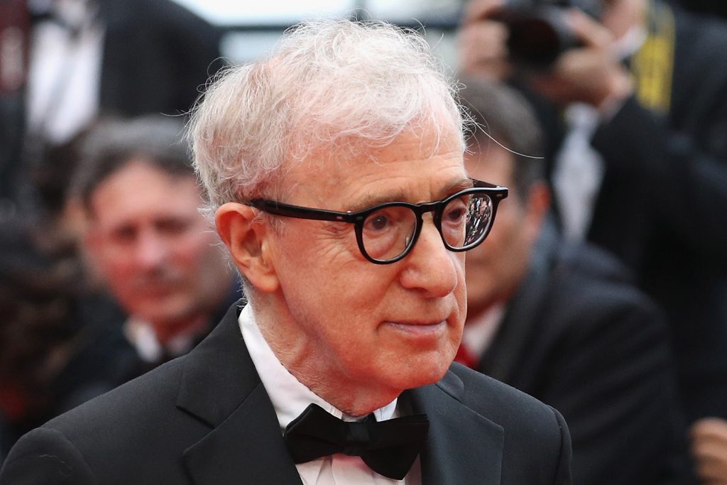 CANNES, FRANCE - MAY 11:  Director Woody Allen attends the "Cafe Society" premiere and the Opening Night Gala during the 69th annual Cannes Film Festival at the Palais des Festivals on May 11, 2016 in Cannes, France.  (Photo by Andreas Rentz/Getty Images)