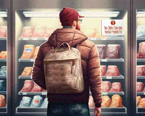 המטרה היא להעלות את מחירי הבשר כדי למנוע צריכה וייצור שלו | אילוסטרציה: מגזין אפוק