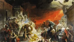 פרט מתוך "ימיה האחרונים של פומפיי", קרל פבלוביץ ברולוב, 1830–1833