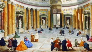 "פנים הפנתיאון ברומא", ג'יובאני פאולו פניני, 1734