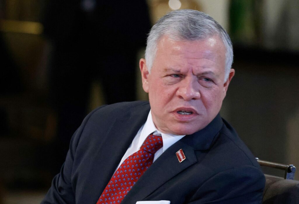 עבדאללה מלך ירדן, 21 בדצמבר 2025 | צילום: LUDOVIC MARIN/POOL/AFP via Getty Images