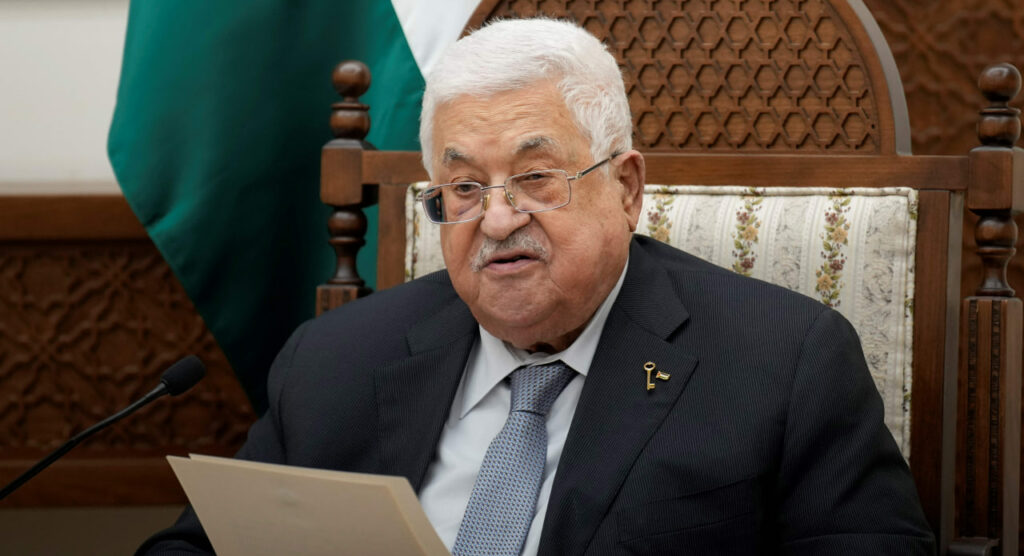 יו"ר הרשות הפלסטינית אבו מאזן | צילום: CHRISTOPHE ENA/POOL/AFP via Getty Images