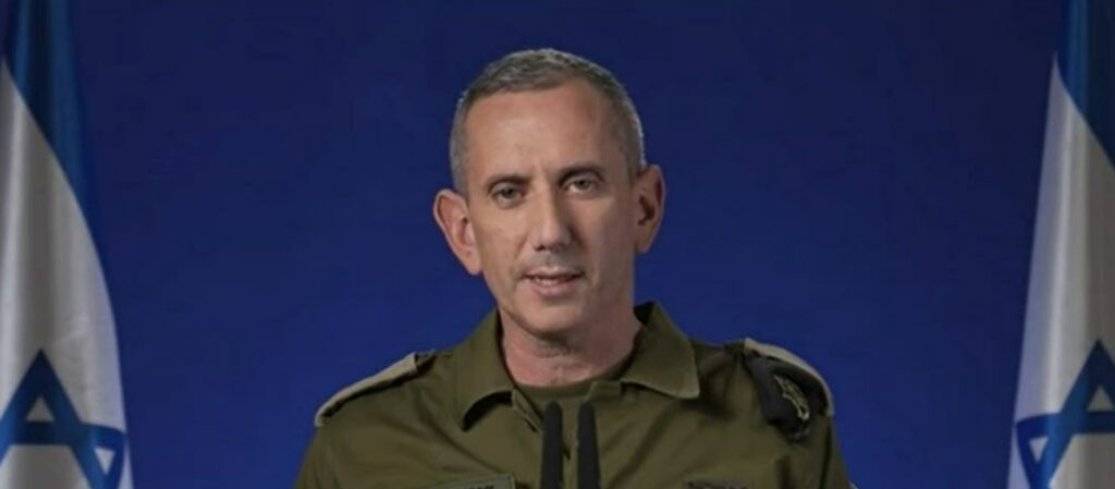 דובר צה"ל, תת אלוף דניאל הגרי | קרדיט: צילום מסך