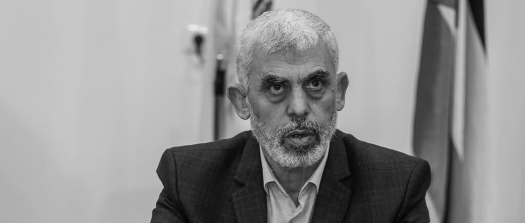 מנהיג חמאס יחיא סינוואר, 13 באפריל 2022 | צילום: Attia Muhammed/Flash90