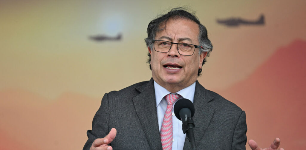 נשיא קולומביה גוסטב פטרו, 15 בנובמבר 2023 | צילום: RAUL ARBOLEDA/AFP via Getty Images