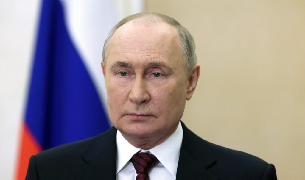 נשיא רוסיה ולדימיר פוטין, 27 במרץ 2024 | צילום: MIKHAIL METZEL/POOL/AFP via Getty Images