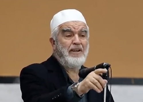 השייח ראאד סלאח, ראש התנועה האסלאמית בישראל | צילום מסך מתוך התיעוד שפרסם מכון ממרי