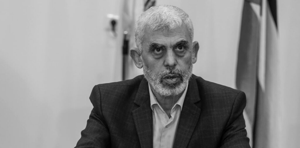 מנהיג חמאס יחיא סינוואר, 13 באפריל 2022 | צילום:  Attia Muhammed/Flash90