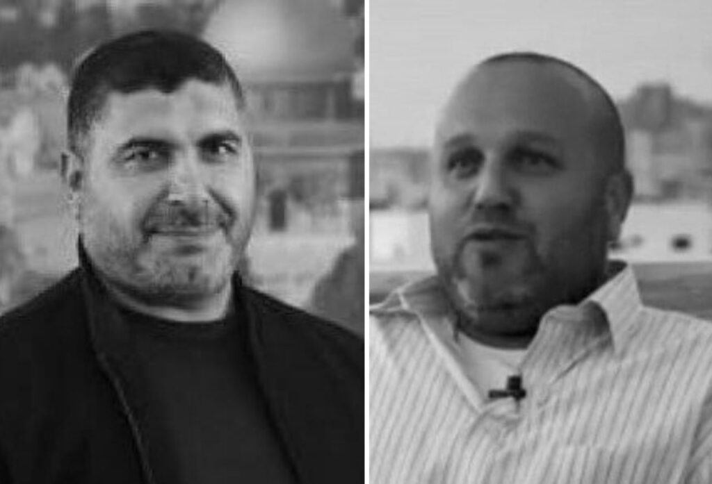 יאסין רביע, ראש מטה הגדה של חמאס וחאלד נגאר, בכיר מטה הגדה של חמאס שחוסלו ברפיח אתמול | שימוש לפי סעיף 27א'