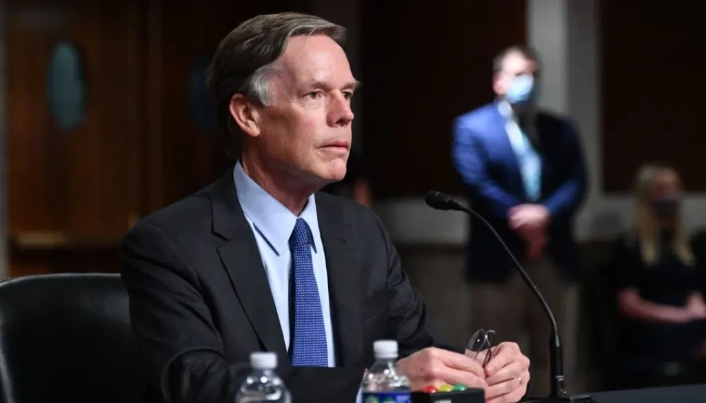 שגריר ארה"ב בסין נקולס ברנס, 20 באוקטובר 2021