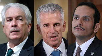 ראש המודיעין המצרי עבאס כאמל, ראש המוסד דוד ברנע, ראש ממשלת קטאר מוחמד אל ת'אני, וראש ה-CIA וויליאם ברנס