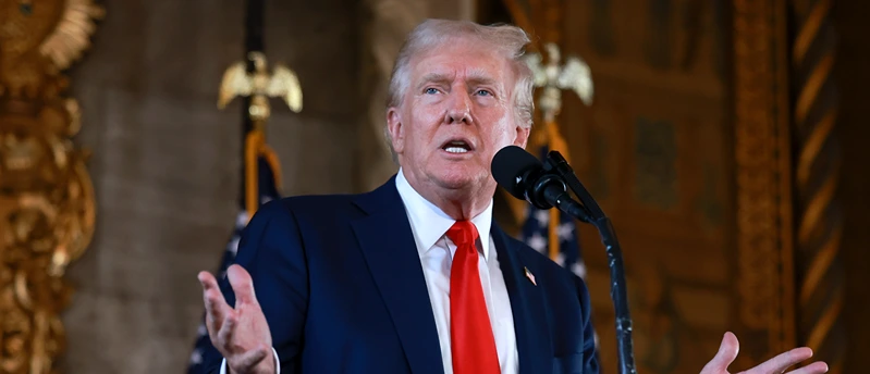 נשיא ארה"ב לשעבר דונלד טראמפ, 8 באוגוסט 2024