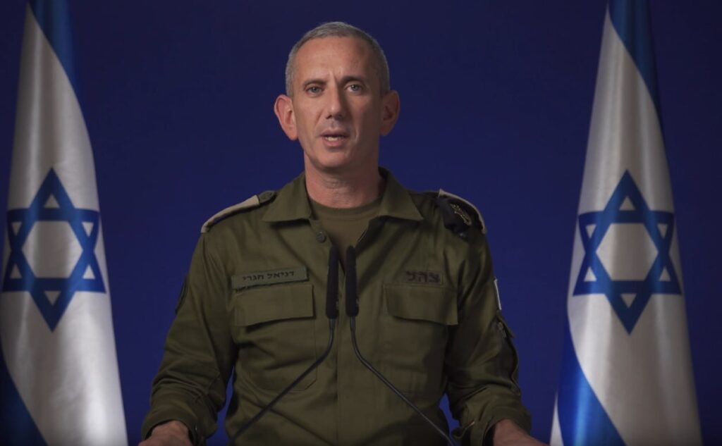 דובר צה''ל, תת אלוף דניאל הגרי, 25 לאוגוסט 2024 | צילום מסך