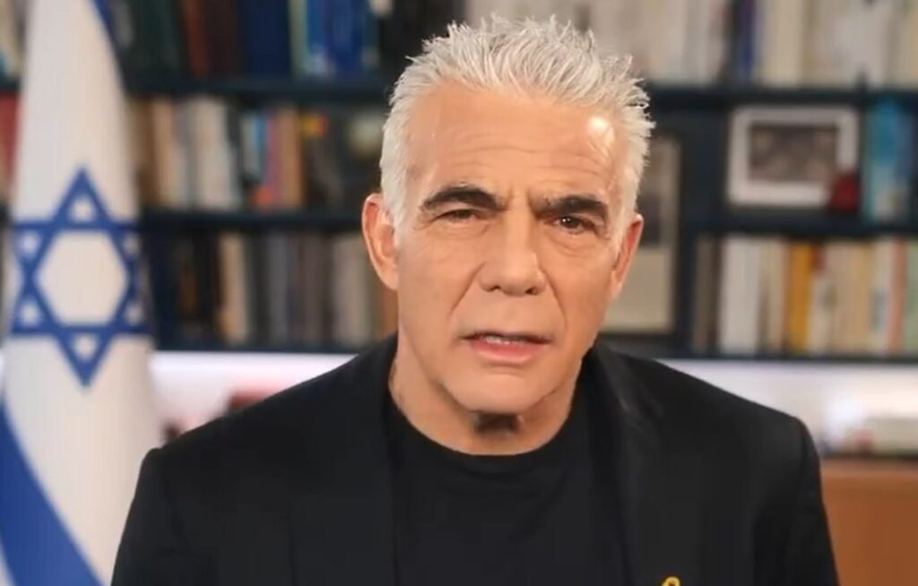 יאיר לפיד בסרטון שפרסם היום