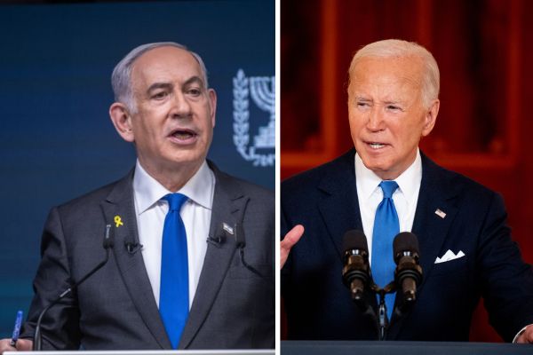 נשיא ארה"ב ג'ו ביידן וראש ממשלת ישראל בנימין נתניהו