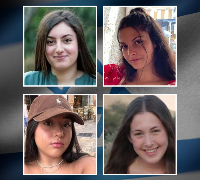 מימין למעלה: דניאלה גלבוע, קרינה ארייב. מימין למטה: נעמה לוי, לירי אלבג.