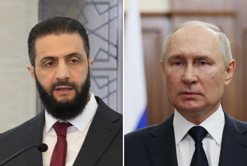 נשיא רוסיה ולדימיר פוטין, נשיא סוריה אבו מוחמד אלג'ולאני