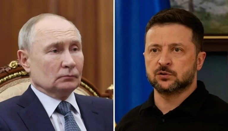 נשיא אוקראינה, וולודומיר זלנסקי, נשיא רוסיה, ולדימיר פוטין