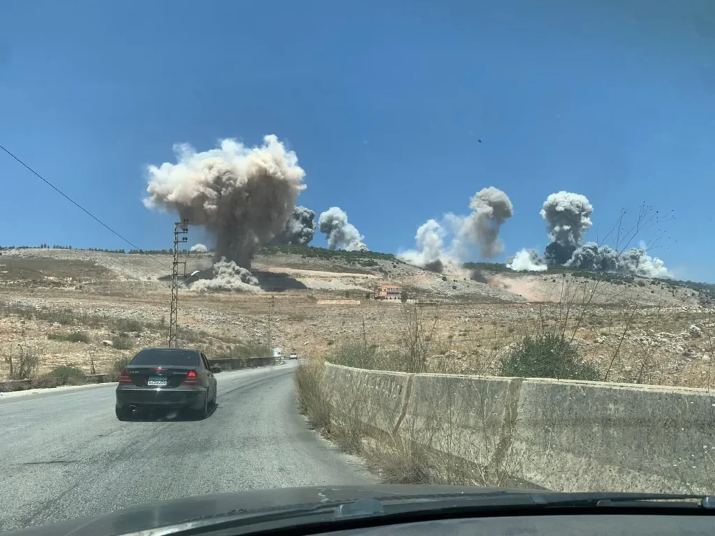 תקיפות חיל האוויר במרחב רכס הבופור שבדרום לבנון, 27 ביוני 2025