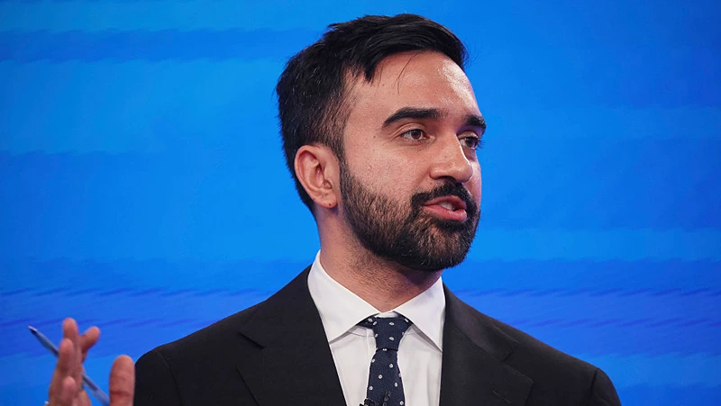 המועמד הדמוקרטי לראשות עיריית ניו יורק, זוהראן ממדאני, 4 ביוני 2025