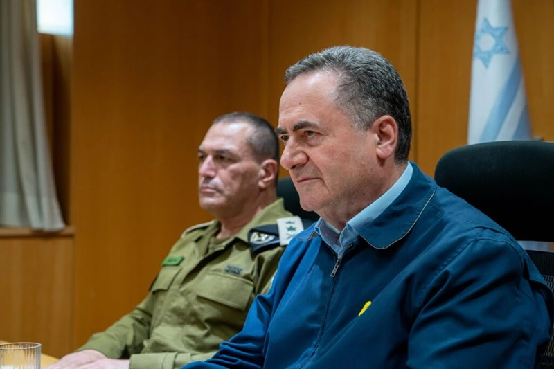 שר הביטחון ישראל כ"ץ והרמטכ"ל אייל זמיר
