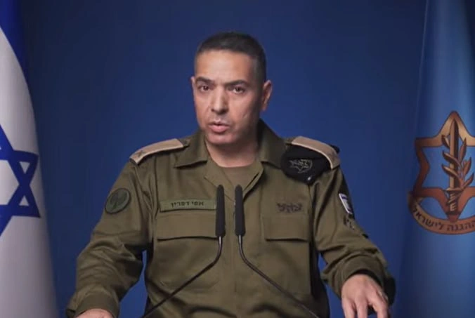 דובר צה"ל, תא"ל אפי דפרין | צילום מסך