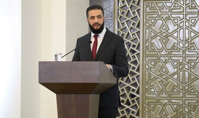 נשיא סוריה, אחמד א-שרע, 25 בפברואר 2025