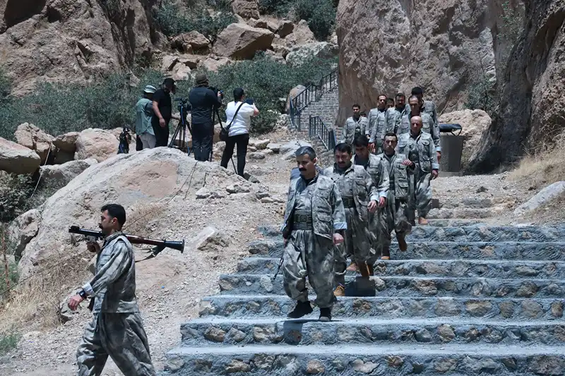 לוחמי גרילה המשתייכים למיליציית PKK, 11 ביולי 2025