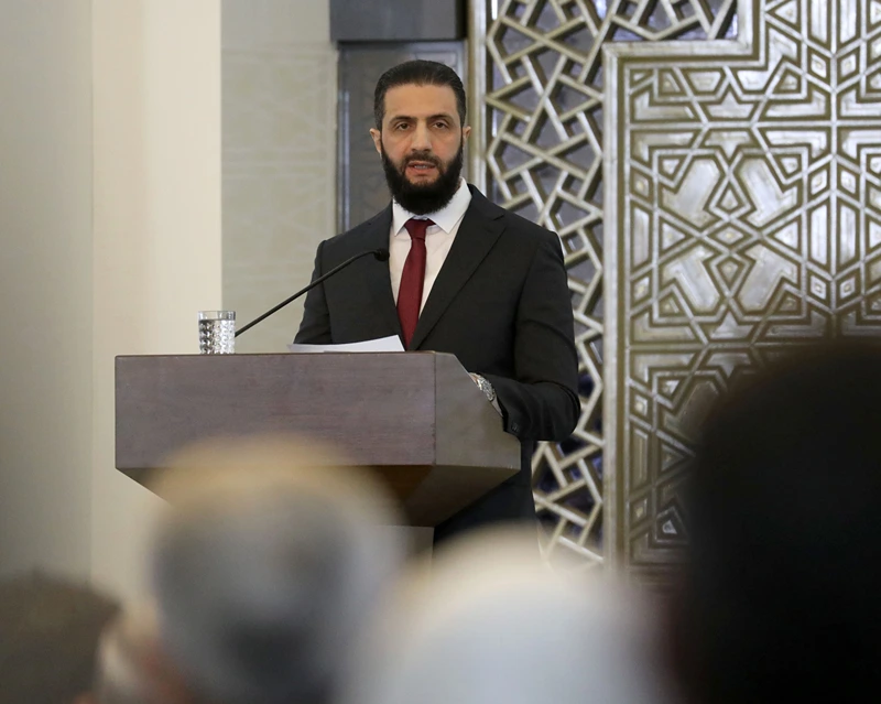נשיא סוריה אחמד א-שרע, 25 בפברואר 2025