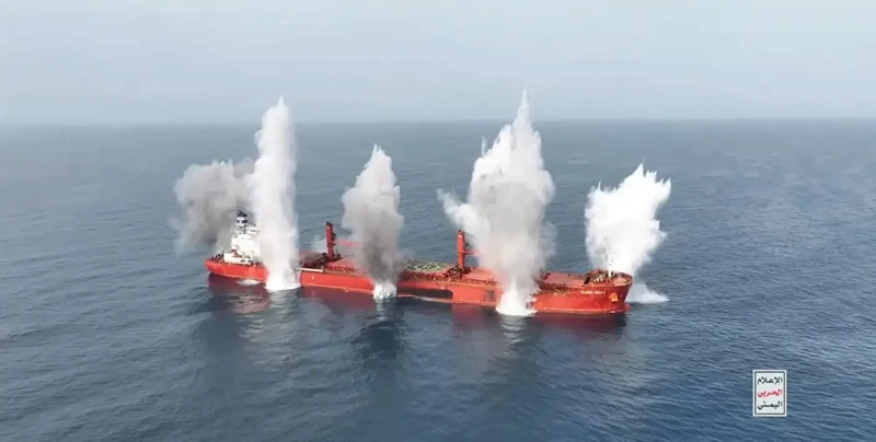 הטבעת האונייה Magic Seas על ידי החות'ים, 6 ביולי 2025