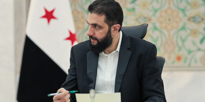 נשיא סוריה, אחמד א-שרע, 18 במאי 2025