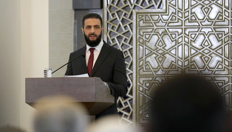 נשיא סוריה, אחמד א-שרע, 25 בפברואר 2025