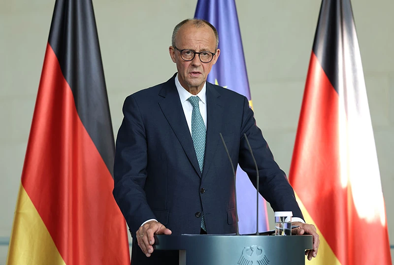 קנצלר גרמניה, פרידריך מרץ, 28 ביולי 2025 | צילום: Sean Gallup/Getty Images