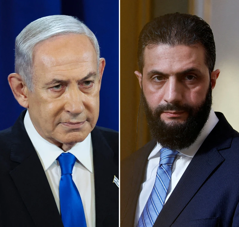 ראש הממשלה, בנימין נתניהו, ונשיא סוריה, אחמד א-שרע