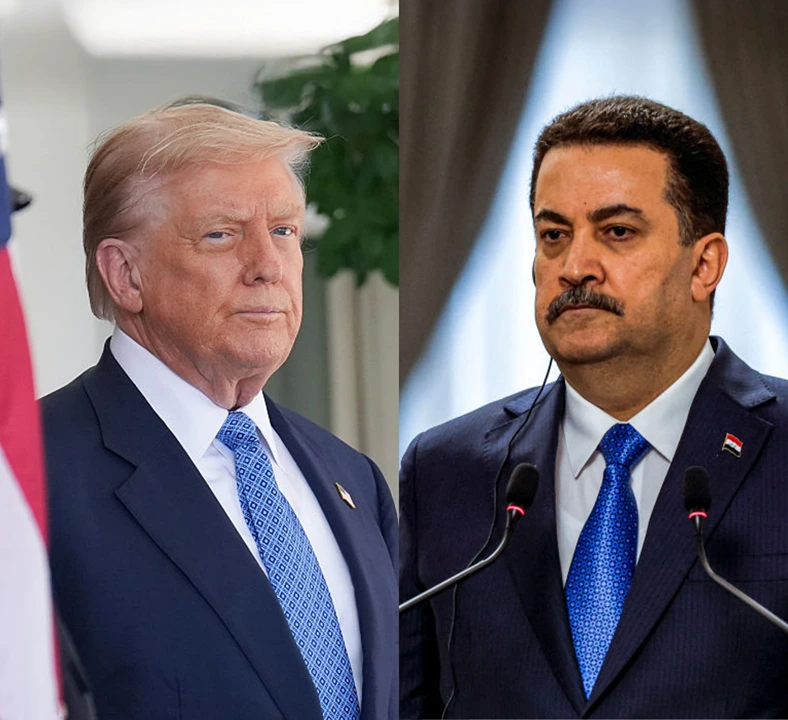 ראש ממשלת עיראק, מוחמד שיאעה אל־סודאני, נשיא ארה״ב, דונלד טראמפ