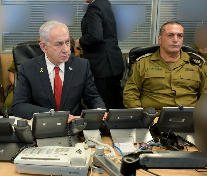 ראש הממשלה, בנימין נתניהו, שר הביטחון, ישראל כ"ץ, והרמטכ"ל, אייל זמיר