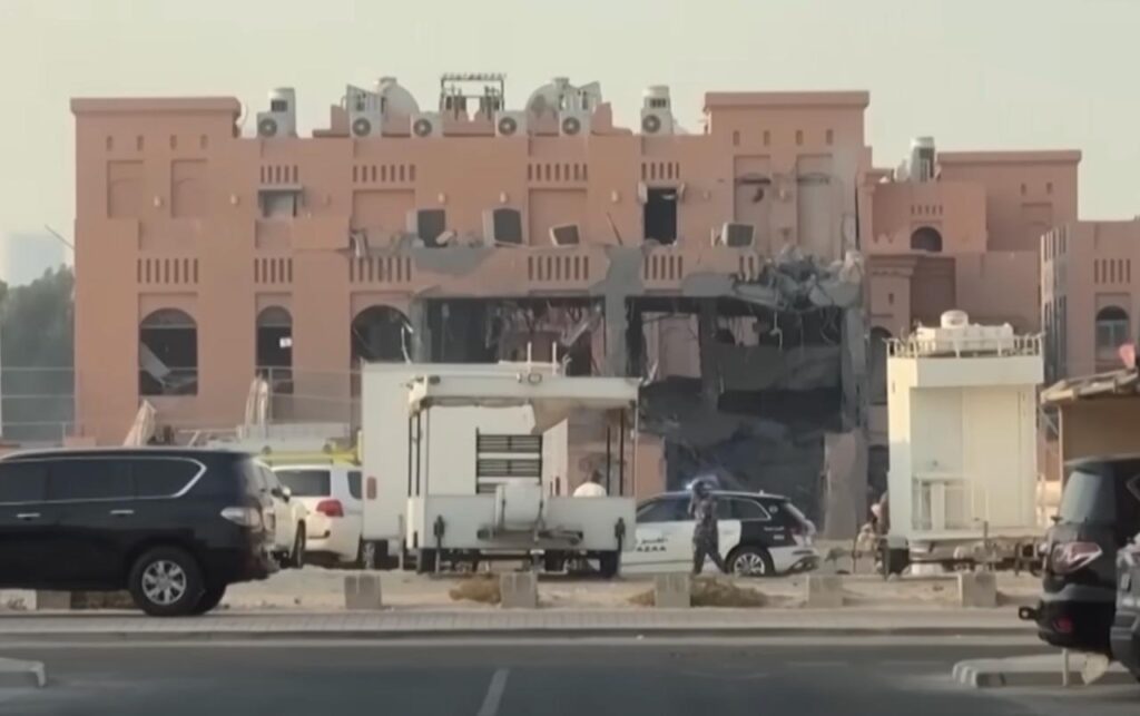 המבנה בדוחא בו אירע ניסיון החיסול של בכירי חמאס