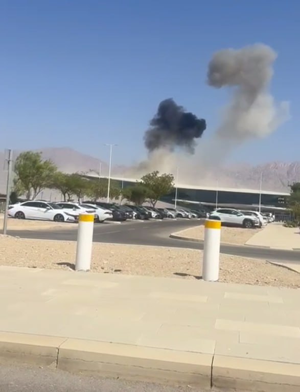 תיעוד מאזור הנפילה על יד שדה התעופה רמון