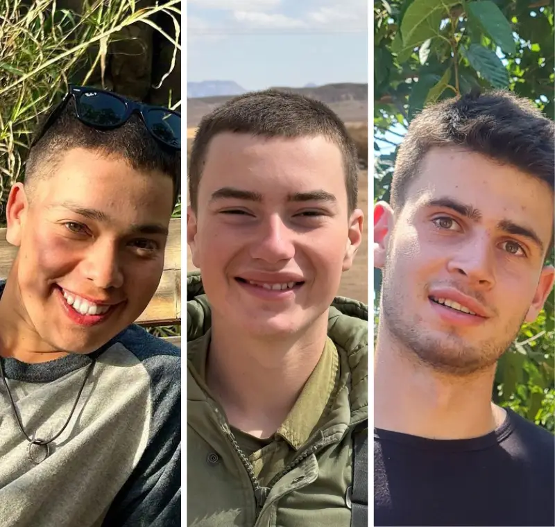 סמ"ר אורי למד ז"ל, סמל עמית אריה רגב ז"ל וסמל גדי כוטל ז"ל