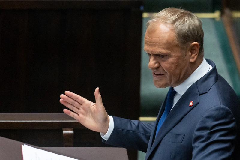 ראש ממשלת פולין, דונלד טוסק, וורשה, 11 ביוני 2025