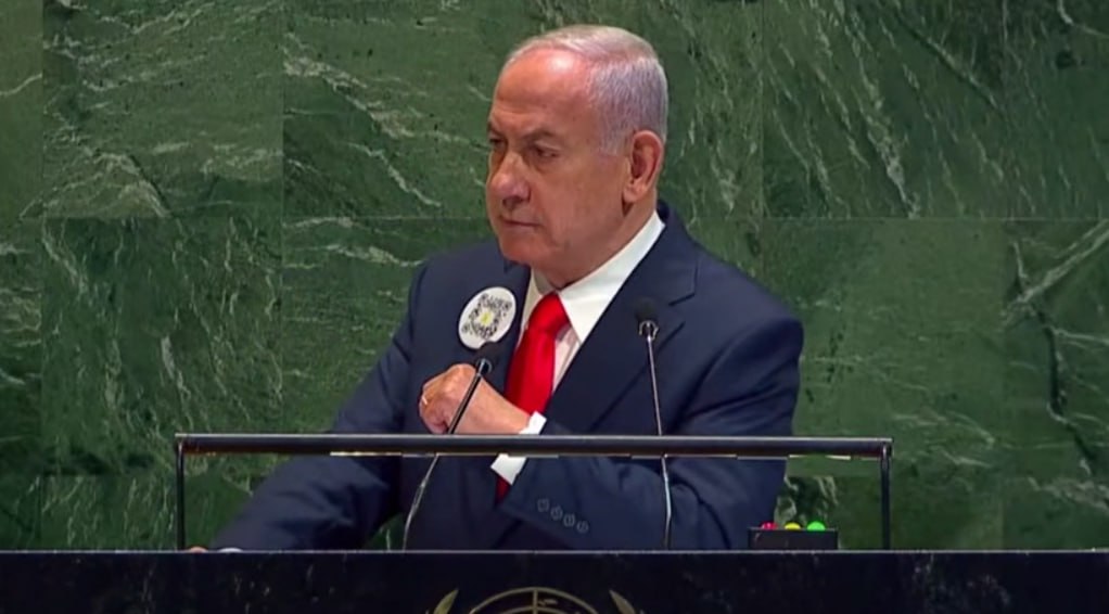 ראש הממשלה, בנימין נתניהו, בנאום באו''ם