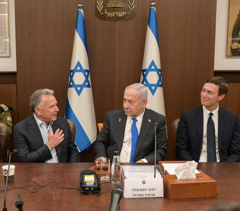 ישיבת הממשלה, בנוכחותם של השליח האמריקני סטיב ויטקוף ושל חתנו של נשיא ארה"ב, ג׳ארד קושנר, הלילה