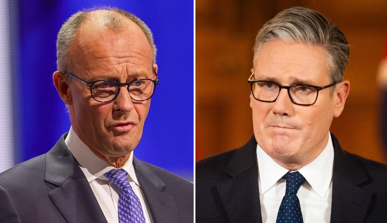 ראש ממשלת בריטניה, קיט סטארמר, וקנצלר גרמניה, פרידריך מרץ