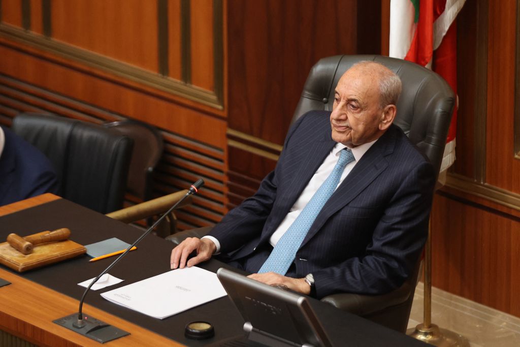 יו"ר הפרלמנט הלבנוני, נביה ברי, 14 ביוני 2023