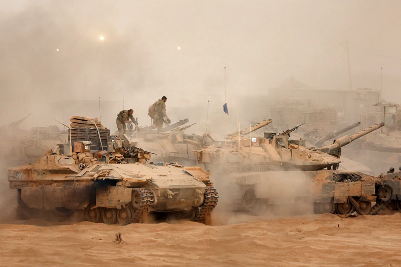 פריסת טנקים לאורך גדר הגבול, 10 באוקטובר 2025