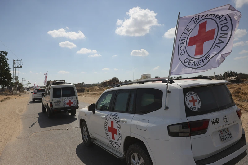 רכבי הצלב האדום ברצועת עזה, 13 באוקטובר 2024