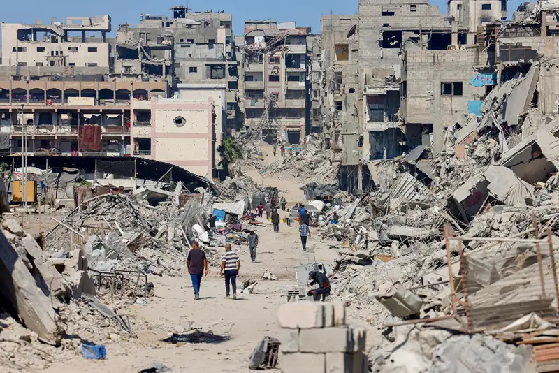 הריסות ברצועת עזה, 16 באוקטובר 2025