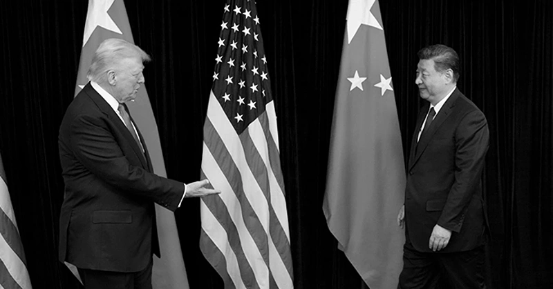 נשיא ארה"ב, דונלד טראמפ, ונשיא סין, שי ג'ין-פינג, לקראת פגישתם, 30 באוקטובר 2025, דרום קוריאה