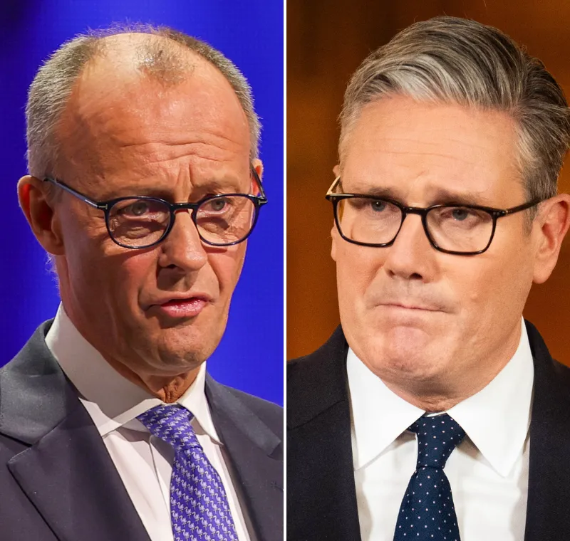 ראש ממשלת בריטניה, קיט סטארמר, וקנצלר גרמניה, פרידריך מרץ